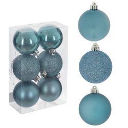 GAEM Набор из 6шт Украшение новогоднее "Шар", D 6 см, L11,5 W6 H17 см