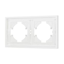 Рамка пластиковая FRM-TENDO-SFPL-2-WH (Arlight, Матовый белый) 054649