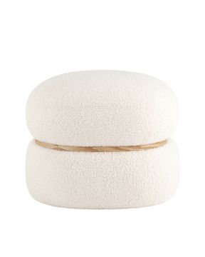 Пуф Полли L тедди белый