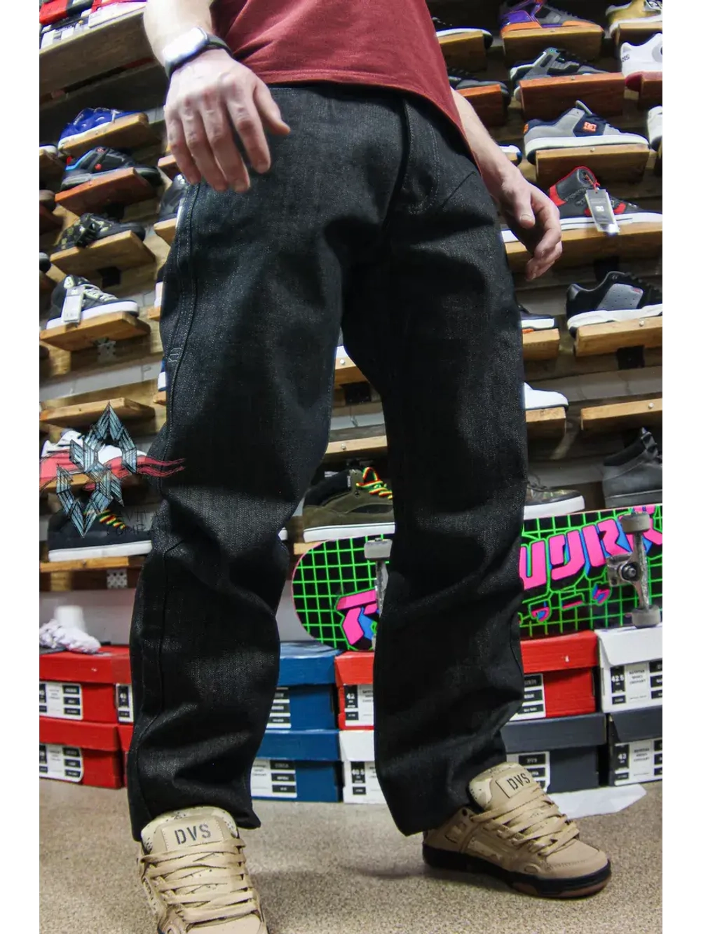 Джинсы прямые широкие трубы от Savitar Shoes Company