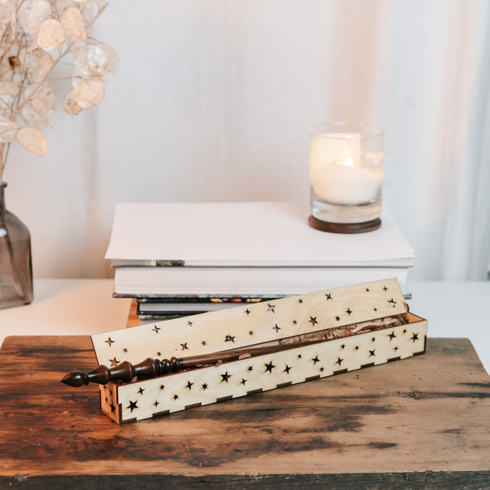 Деревянный  подарочный набор указка в футляре (коробе) 300 мм. PK19