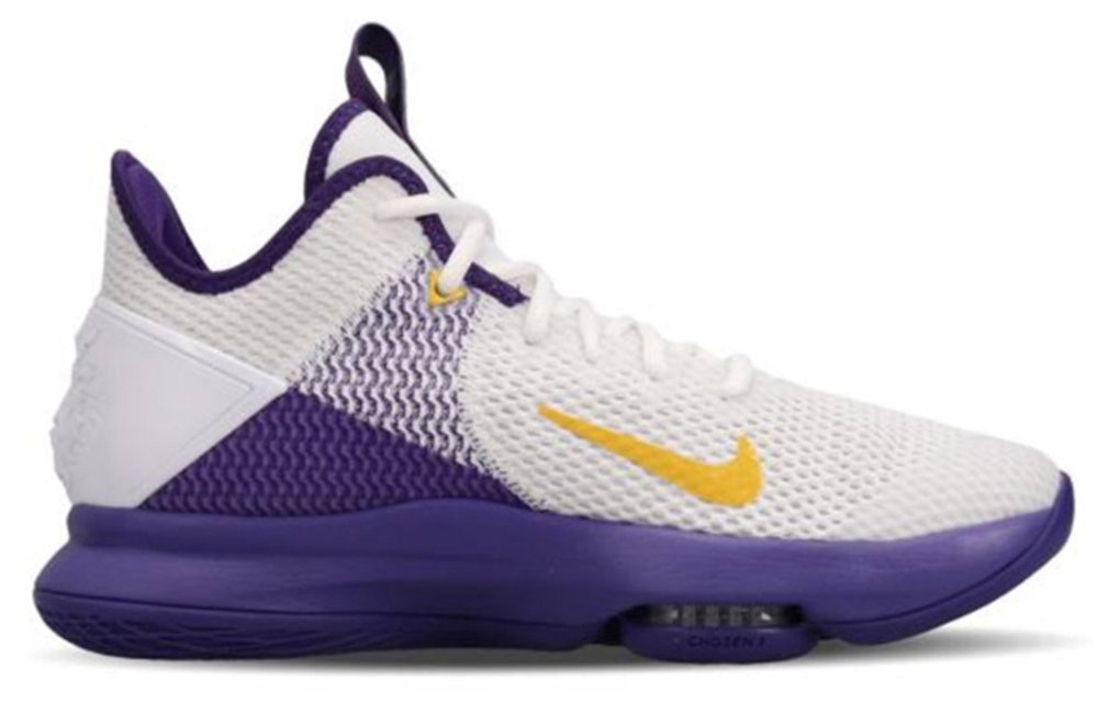 Nike Witness 4 LeBron EP James actual combat shock absorption non-slip mid-top basketball shoes men's purple