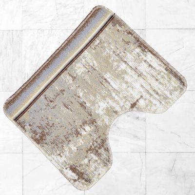 Коврик 50*60см Люксор Люкс Принт с вырезом (бежевый в ассортименте)