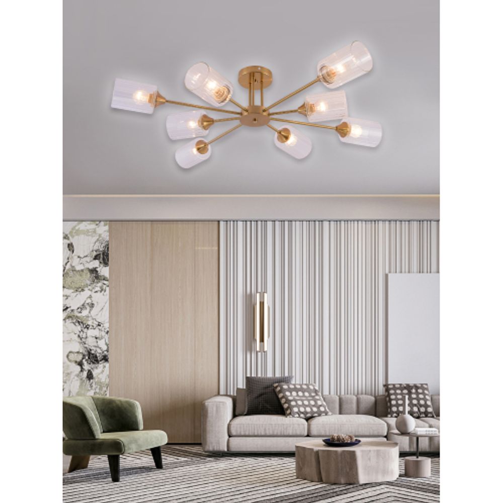 Люстра Rivoli Gill 9188-308 8хЕ27 60 Вт модерн | Лайт