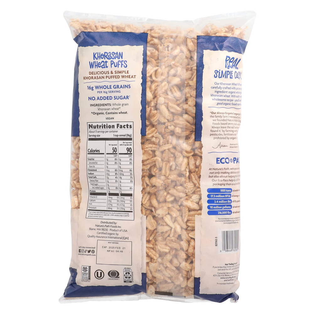 Nature's Path, Органические слоеные пшеничные хлопья «Хорасан», 170 г (6 унций)