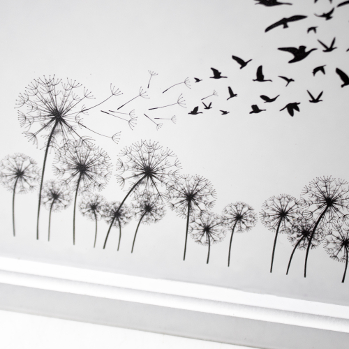 Урна для праха "Реквием L" с печатью Одуванчики