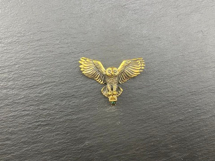 Подвеска. Сова с фонариком (камень)