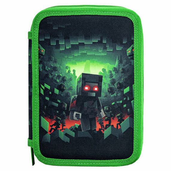 Penal \ Pencil case\ Пенал BRAUBERG, 3 отделения,, 21х14 см, 272333