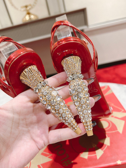 Christian Louboutin Lipstrass Queen 10 cm