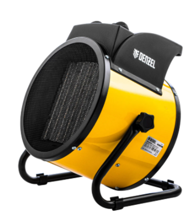 Тепловая пушка, керамический нагреватель (тепловентилятор) DHC 5-400, 230 В, 0.04/3/5 кВт Denzel