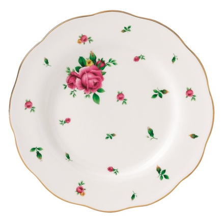 Royal Albert - Тарелка для завтрака New Country Roses 20см / артикул   NCRWTW25811  / GTIN 652383736856