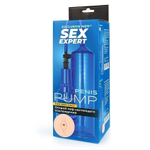 Синяя вакуумная помпа с реалистичной вставкой (Цвет: синий)