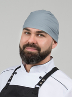 Головной убор - бандана повара кондитера Серая