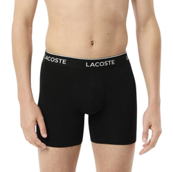 Боксерки теннисные Lacoste Cotton Stretch Brief 3P - black/black/black