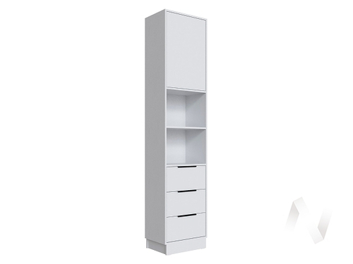 Шкаф Мадрид торцевой 0;35 с 3 ящ. (белый)