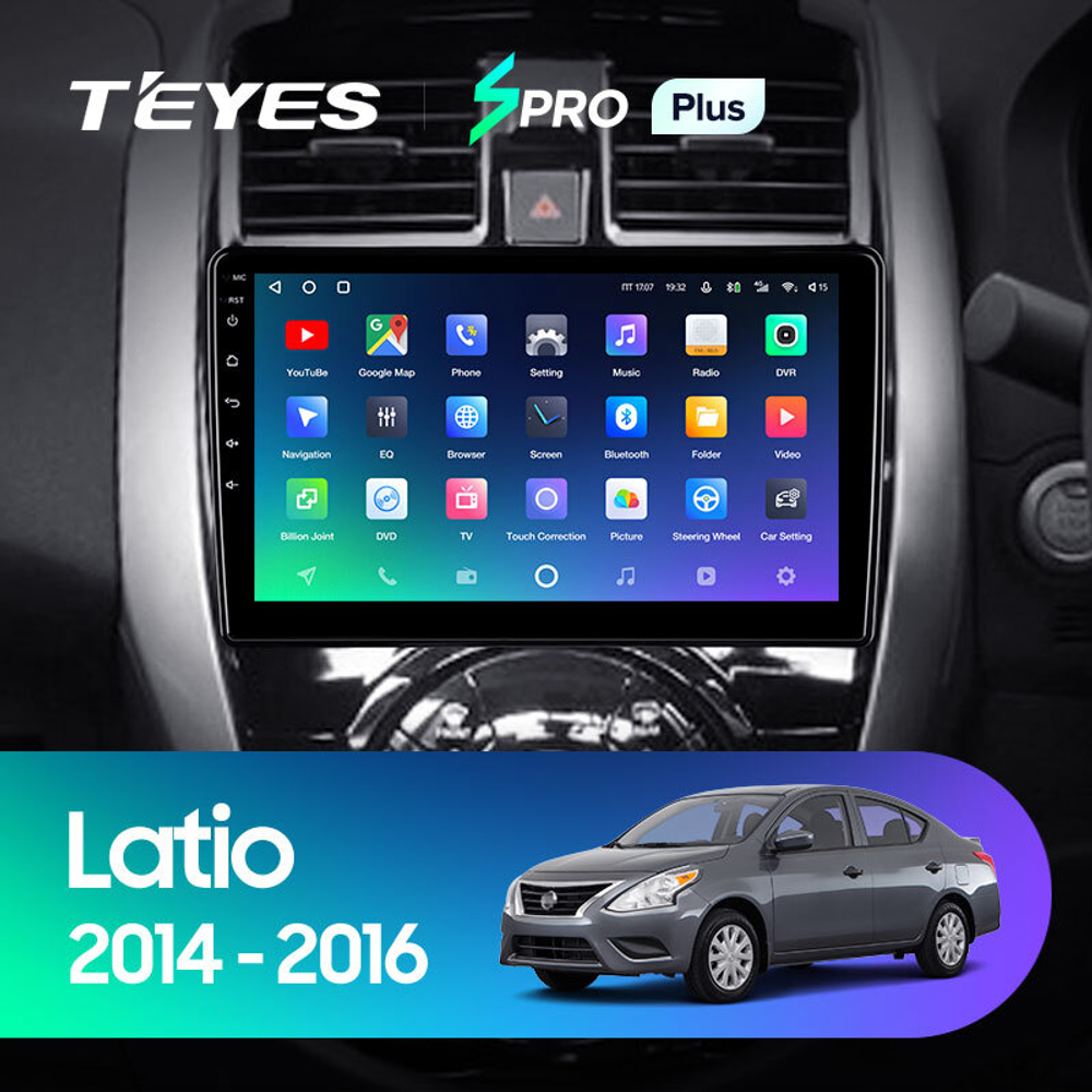 Teyes SPRO Plus 10,2" для Nissan Latio 2014-2016 (прав)