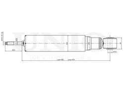 Амортизатор газовый задней подвески UNIO SAB-10755