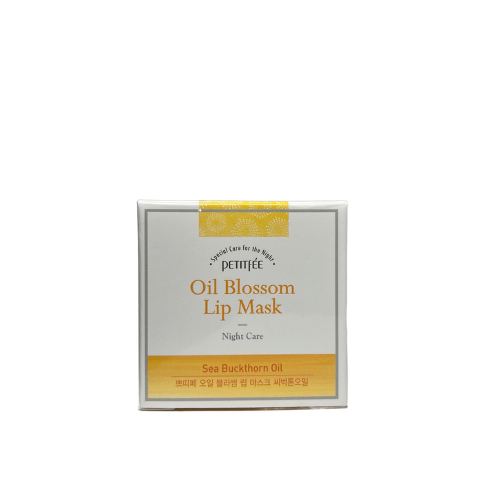 Маска для губ Petitfee Oil Blossom ночная с облепиховым маслом Sea Buckthorn Oil Lip Mask 15 г
