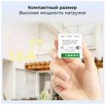 Умное Wi-Fi реле Mini Smart Switch Tuya Aubess 16A без функции измерения мощности - работает с Яндекс Алисой