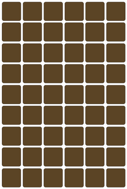 Виниловые наклейки для маркировки Policomprint М2, 20х20 мм. 108 шт.