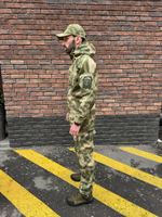 Тактический костюм горка с наколенниками и налокотниками мох лайт