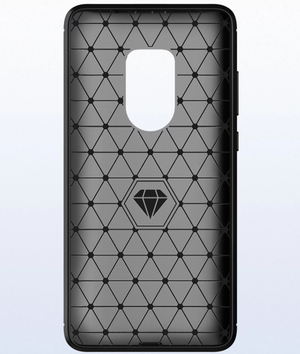 Чехол для Huawei Mate 20 цвет Black (черный), серия Carbon от Caseport
