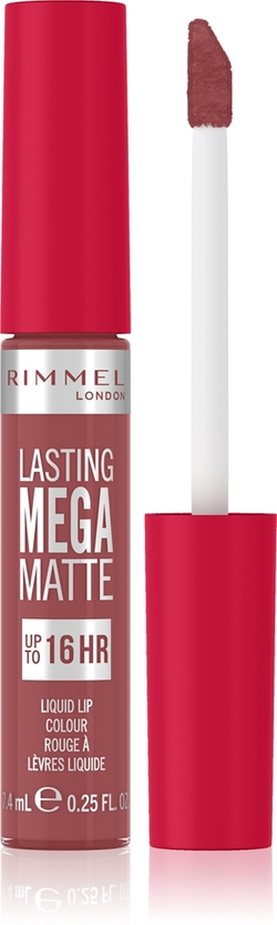 Rimmel Lasting Mega Matte - Легкая матовая жидкая помада 16 часов., 7,4 ml