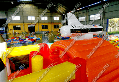 Коммерческий надувной батут "Ракета на взлёте"