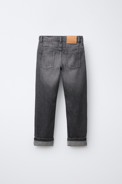 ZARA ДЖИНСЫ STRAIGHT, МЯГКИЙ СЕРЫЙ