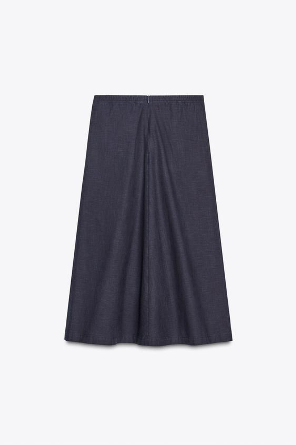 ZARA ЮБКА МИДИ — LIMITED EDITION, МОРСКОЙ СИНИЙ