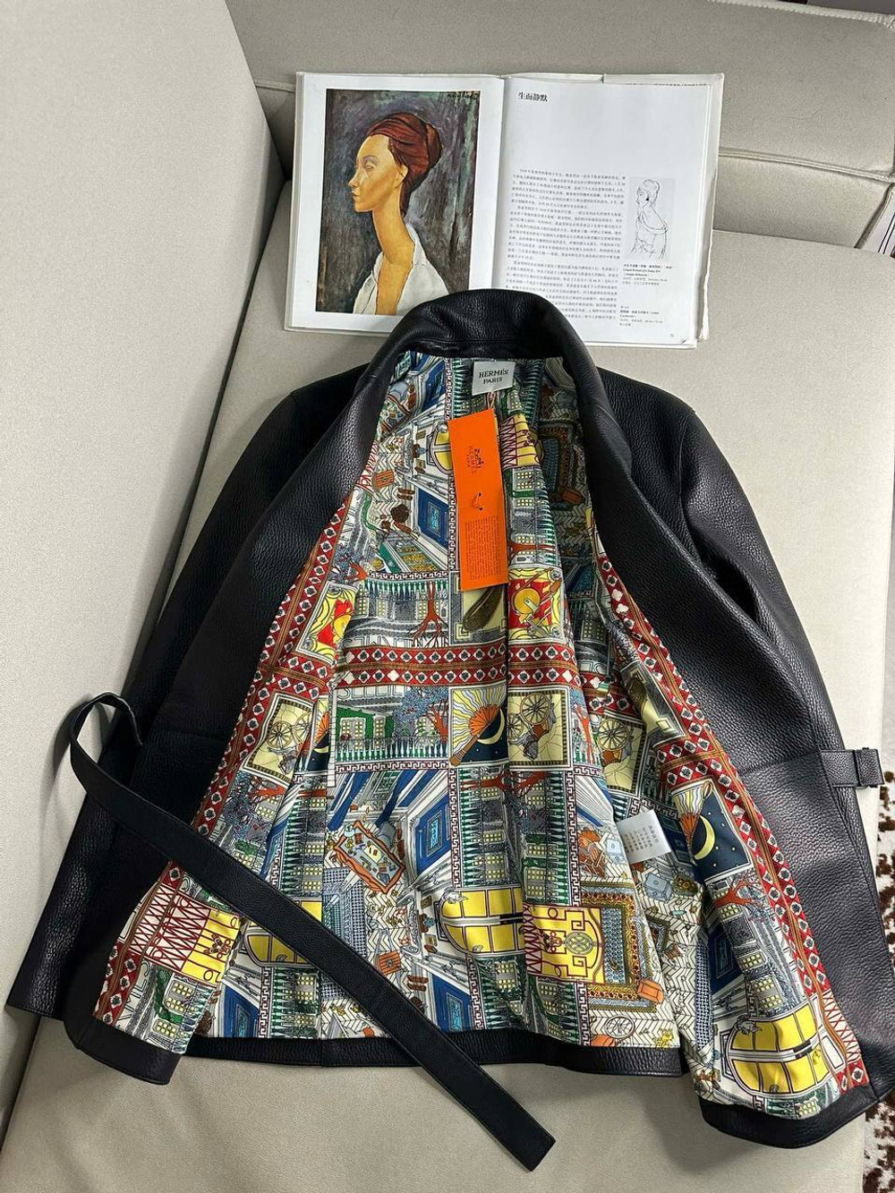 Кожаная куртка Hermes