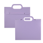 Папка-картотека Alingar, 332х302 мм, на резинке, прорезная ручка, пластик, 700 мкм, 11 отделений, сиреневый