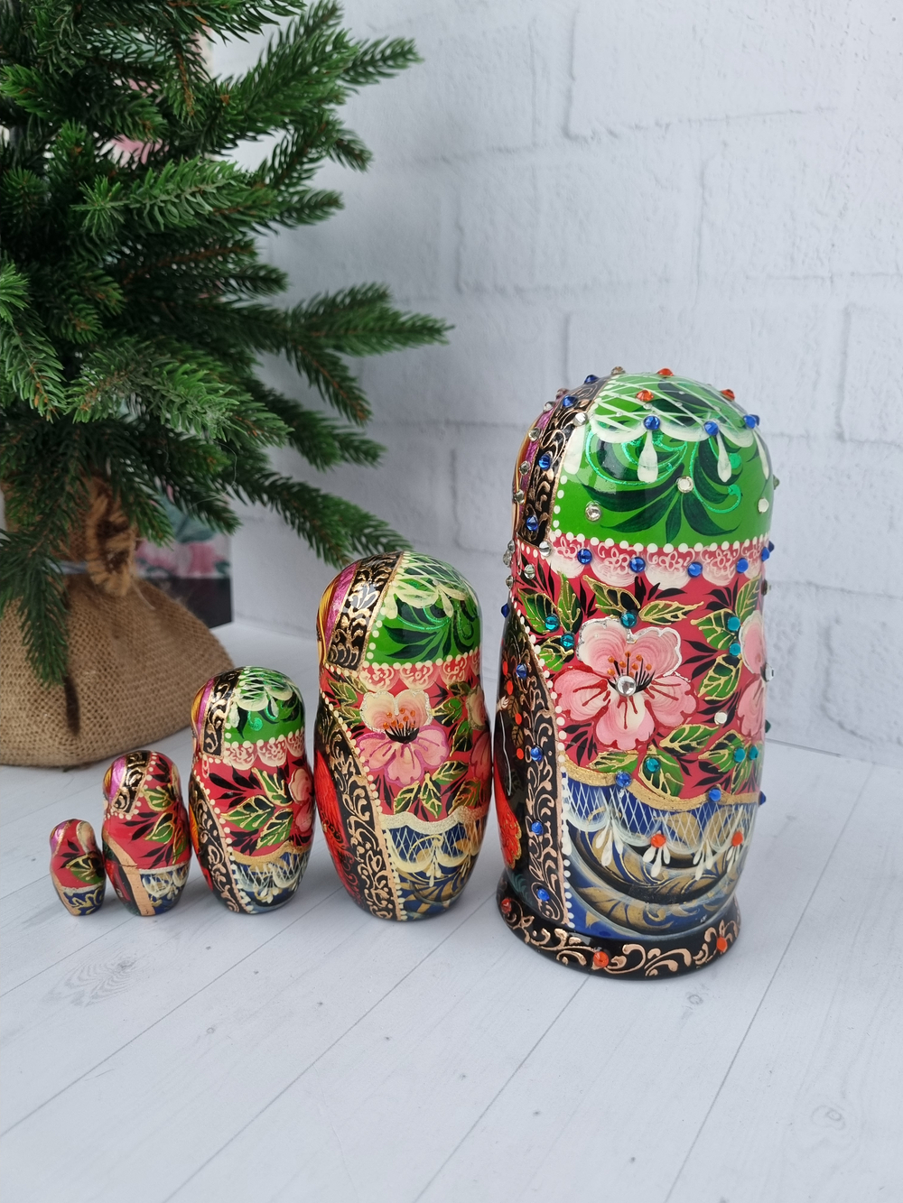 Матрешка Сказка 15см 5мест
