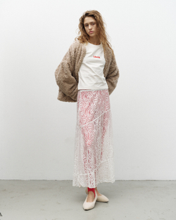 Faux Fur Jacket Beige