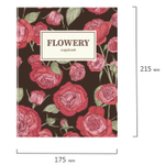 Тетрадь на кольцах А5 (175х215 мм) 160 листов твердый картон клетка BRAUBERG Flowers (4 штуки в упаковке)