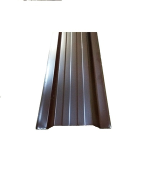 Штакетник металлический коричневый односторонний (высота  2,0 м)