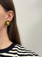 Серьги с чёрными вставками Liz Claiborne