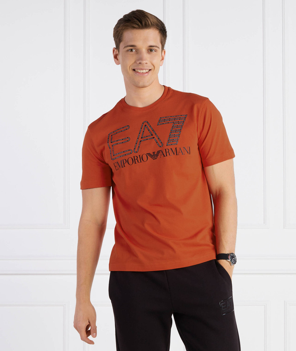 Футболка EA7 - оранжевый(6RPT03 PJFFZ)