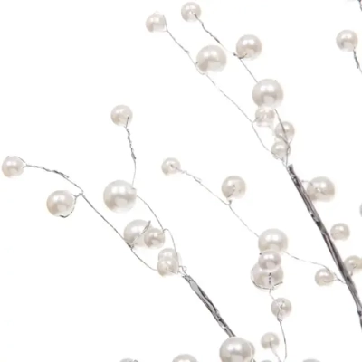 Ветка декоративная «Блеск» 80 см, Серебро