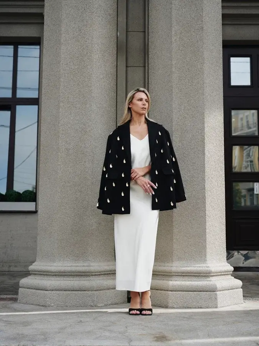 Пиджак "Роскошь" с перьями