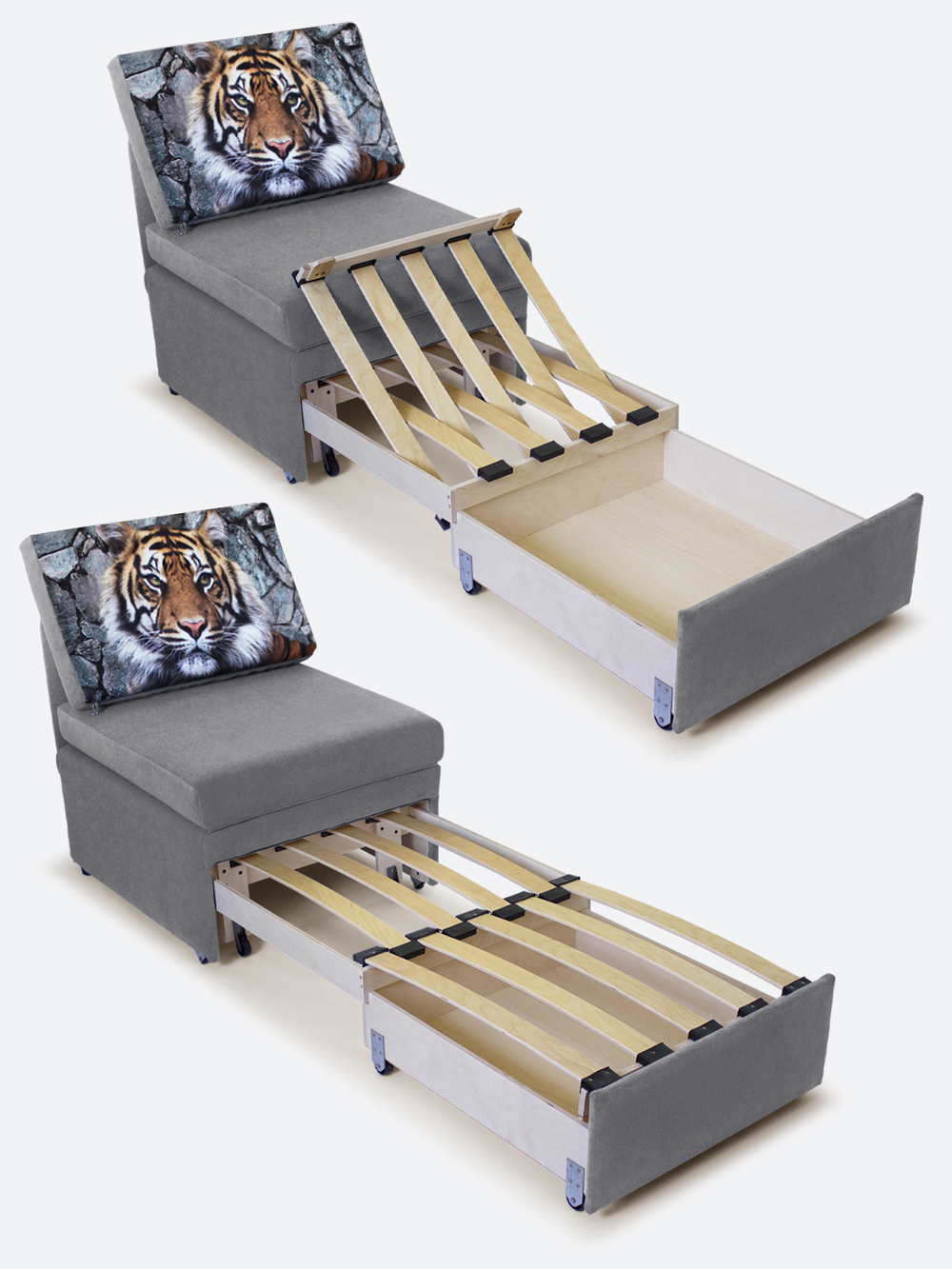 Кресло-кровать "Миник", купон Тигр