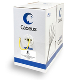 Кабель витая пара U/UTP 5e кат. 4 пары Cabeus UTP-4P-Cat.5e-SOLID-LSZH-YL