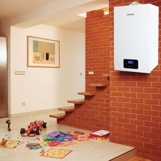 Котел газовый настенный Arderia D24 на 24 кВт двухконтурный, с закрытой камерой сгорания