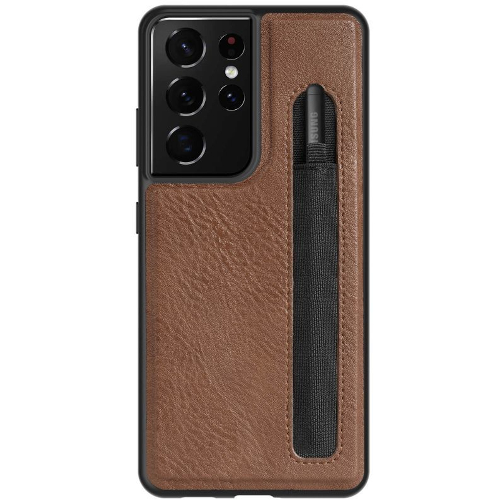 Чехол Nillkin Leather Case  для Samsung Galaxy S21 Ultra