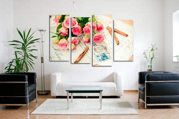 Модульная картина "Букет из роз"