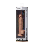 Телесный фаллоимитатор-реалистик 21см на присоске с мошенкой SilexD Premium Real Skin Dildo 8" Model 1