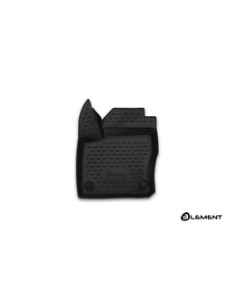 Коврик в салон для FORD Focus 3, 2015-, передний левый, 1 шт. (полиуретан) ELEMENT3D1671210KFL
