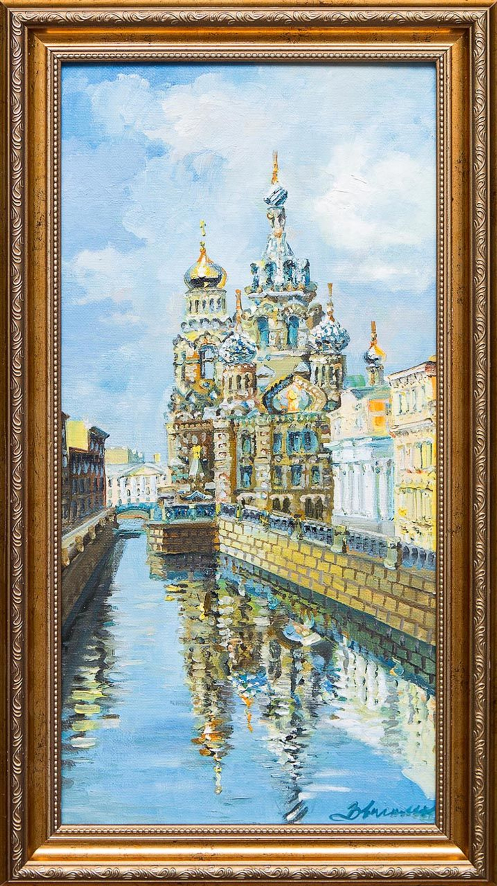 Картина маслом "Спас на Крови" Васильев