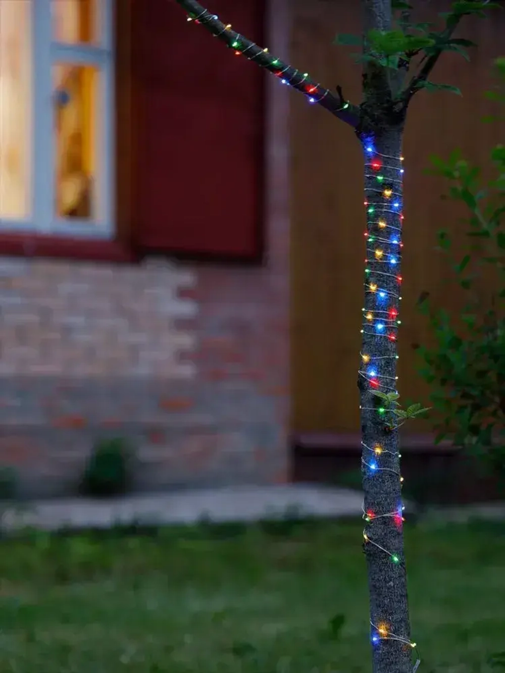 Светодиодная гирлянда садовая "Роса" на солнечной батарее, ARTSTYLE, CL-SS32M, 100 светодиодов, 9,9м, мультицвет.