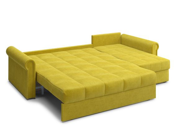 Диван угловой с оттоманкой Палермо 1,6 - Velutto 28 оливковый/кант 28 оливковый